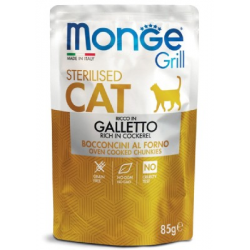 Monge Grill Sterilised Cat Galletto 85gr