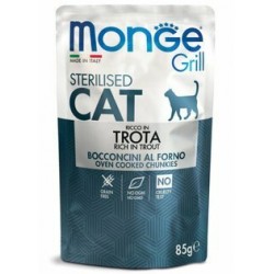 Monge Grill Sterilised Cat Trota 85gr
