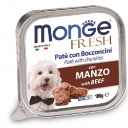 Monge Fresh Patè con Bocconcini Manzo 100gr