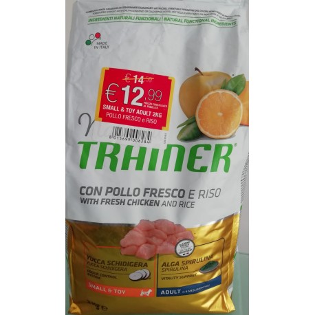 Natural Trainer Con Pollo e Riso Small & Toy 2Kg