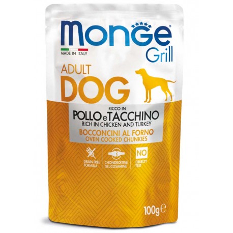Monge Grill Cane Pollo E Tacchino 100gr