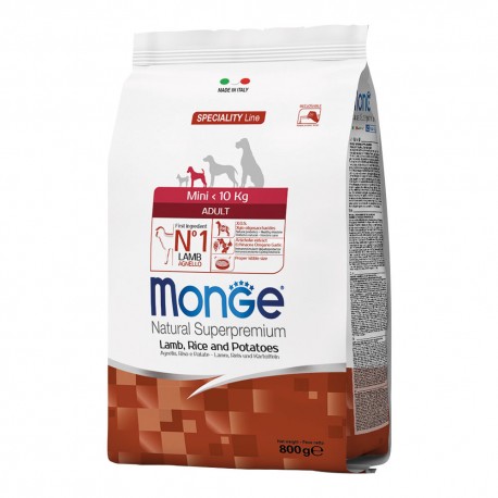Monge Mini Puppy & Junior Lamb 800gr