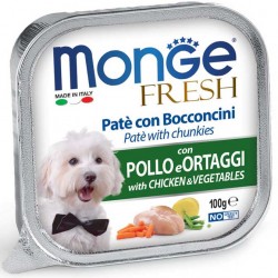 Monge Fresh Patè con Bocconcini Pollo e Ortaggi 100gr
