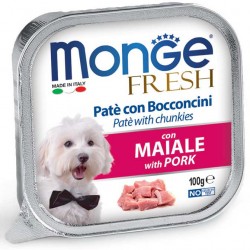 Monge Fresh Patè e Bocconcini con Maiale 100gr