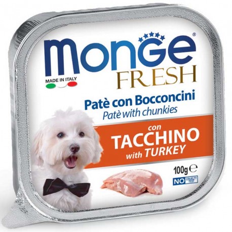 Monge Fresh Patè e Bocconcini con Tacchino 100gr