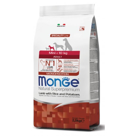 Monge Natural Superpremiu Mini Adult Agnello 2,5 kg
