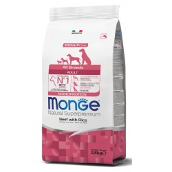 Monge All Breeds Adult Manzo con Riso 2,5 Kg