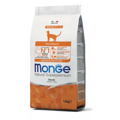 Monge Natural Superpremium Sterilised Anatra 1.5kg