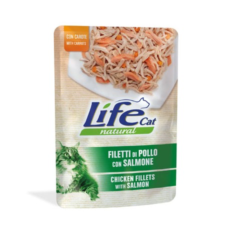 Life Natural Cat Filetti Di Pollo Con Salmone 70gr