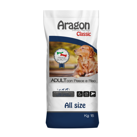 ARAGON CLASSIC ADULT CON PESCE E RISO KG 15